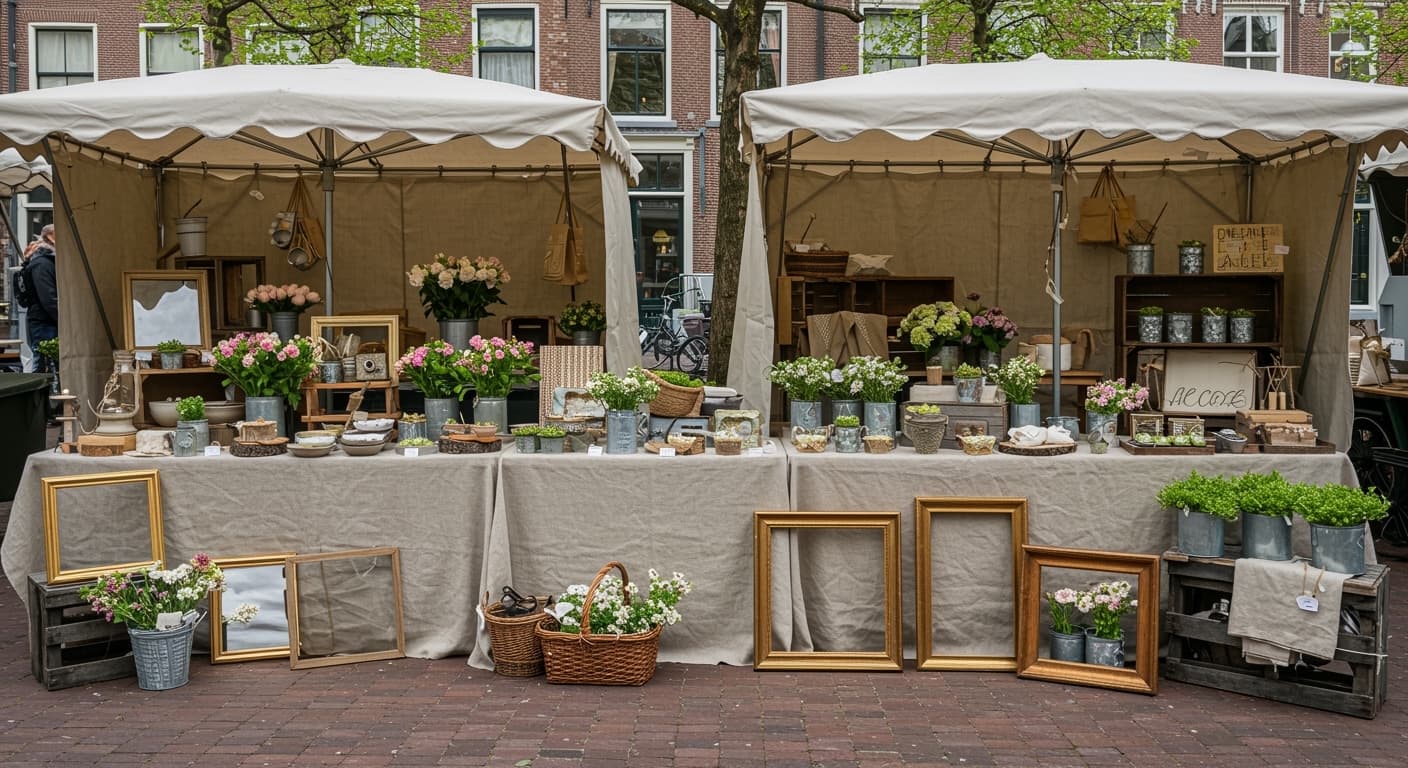 Leiden, 5 Mei Markt Heren-Doezastraat — Le Marie Marché Leiden